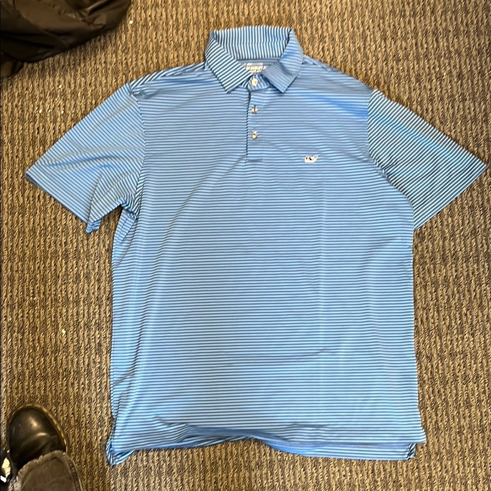 DO NOT PURCHASE Vineyard Vines Men's Blue Striped Polo Shirt